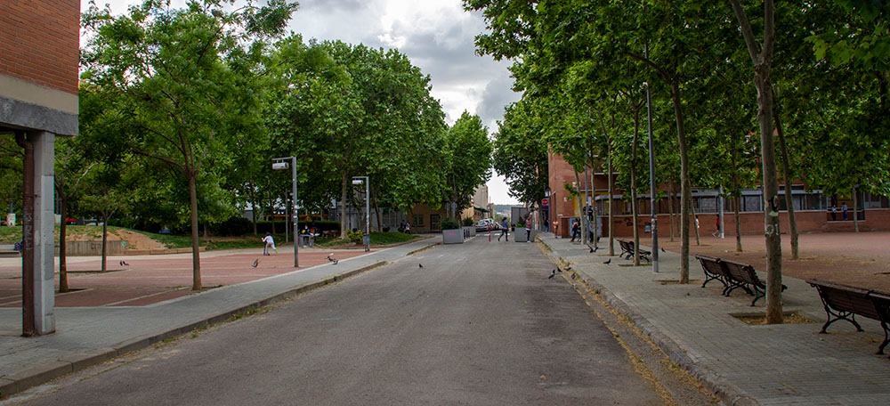 Foto portada: el carrer Calvet d'Estrella, en el tram que serà unificat. Autor: M.Centella.