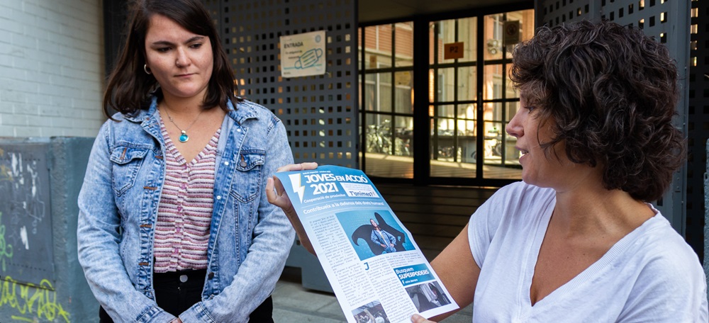 Foto portada: presentació de la campanya Joves en Acció 2021. Autora: Gemma Vives.