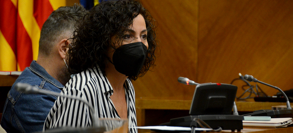 Montse González, al ple de pressupostos. Autor: David B.
