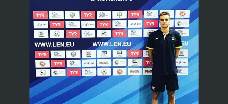 Carles Coll, l'any 2019, en un campionat a Kazan. Autor: RFEN.