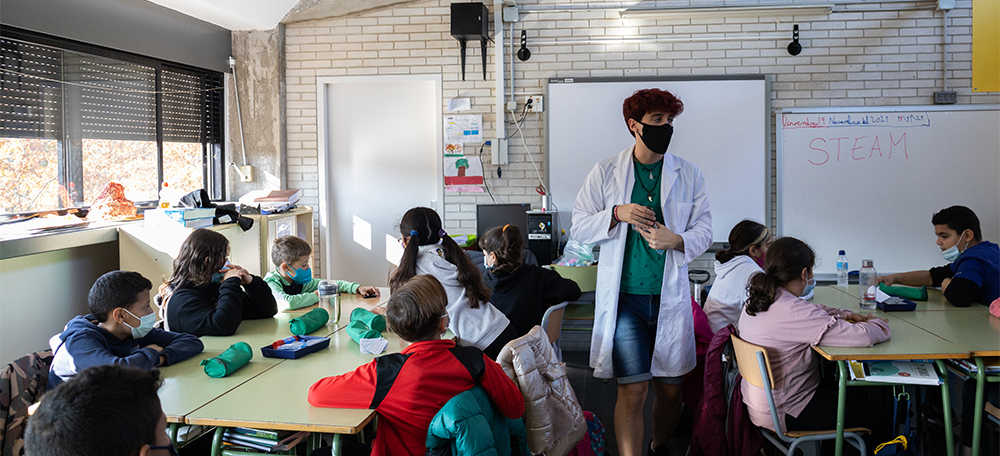 Una classe de l'escola Torreguitart. Autora: Gemma Vives.