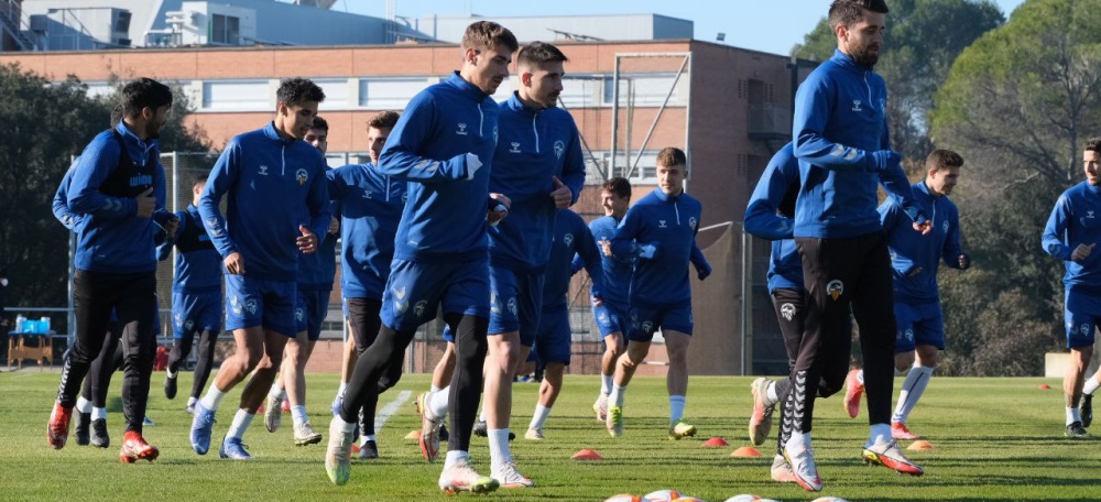 El Sabadell ha tornat a entrenar després del brot de covid (Foto CES)