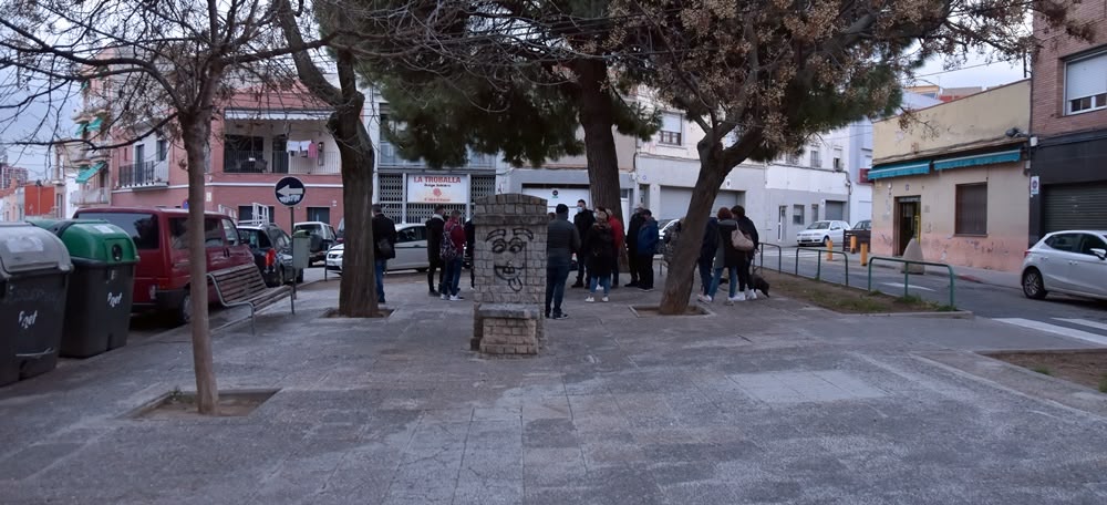 Foto portada: la plaça de la Fuensanta, aquest dimecres, quan s'ha presentat la reforma. Autor: David Chao.