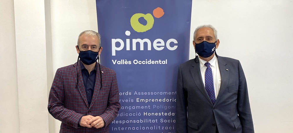 Secretari general de PIMEC, Josep Ginesta, i secretari de PIMEC Vallès Occidental, Josep Maria Catalán. Autora: J. Ramon