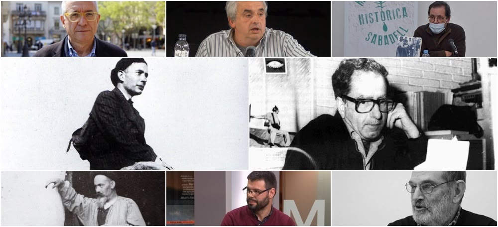 Foto portada: els historiadors (d'esquerra a dreta i de dalt a baix) Josep Ma Benaul, Eduard Masjoan, Josep Antoni Pozo, Miquel Carreras, Andreu Castells, Jordi Serrano, Josep Lluis Martín Berbois i Esteve Deu.