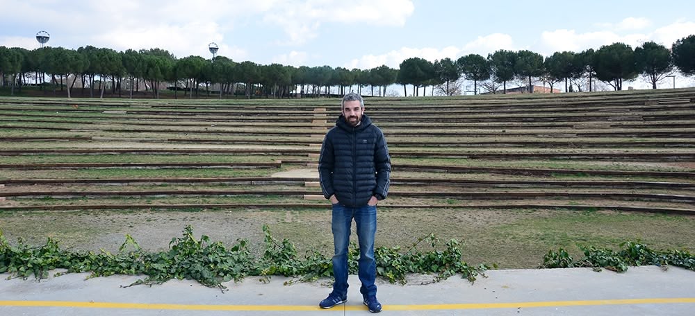 José Luís Castet a l'amfiteatre del Parc de Catalunya. Autor: David B.