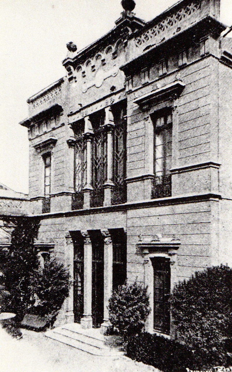 Façana del Círcol Republicà Federal a finals del segle XIX: Marçal Ballús. Postal.
