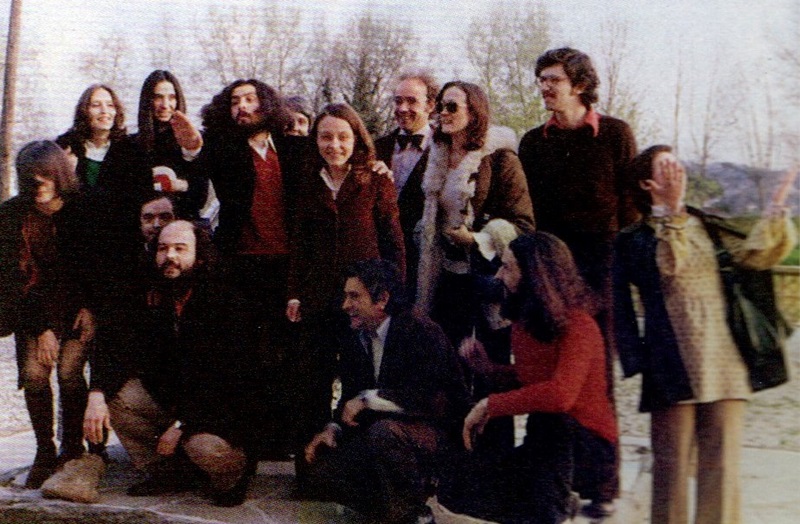 Boda de Josep Melo i Carme Ballester amb alguns dels membres fundadors de Sala Tres. Foto: Victòria Combalia.