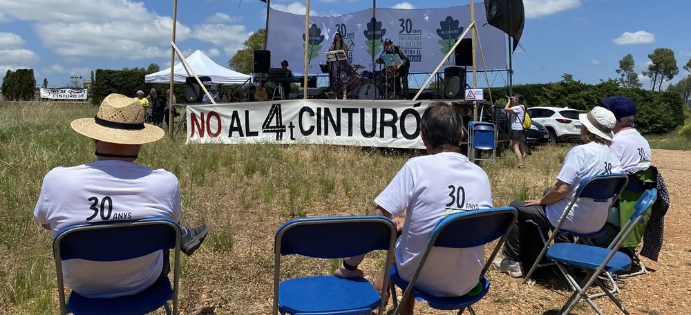 Acte central de la Campanya Contra el Quart Cinturó, aquest diumenge al Bosc de Can Deu. Autora: J. Ramon