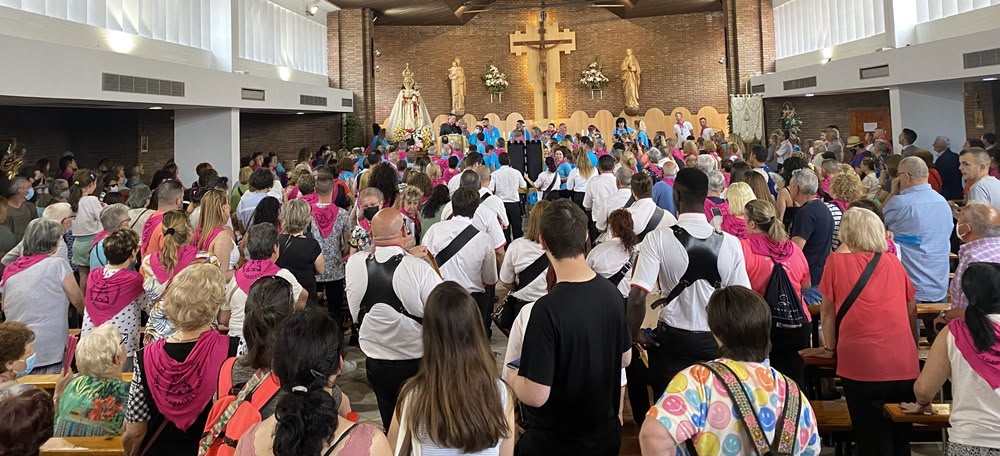 Rebuda de la Virgen de la Fuensanta a la parròquia del Sagrat Cor. Autora: J. Ramon