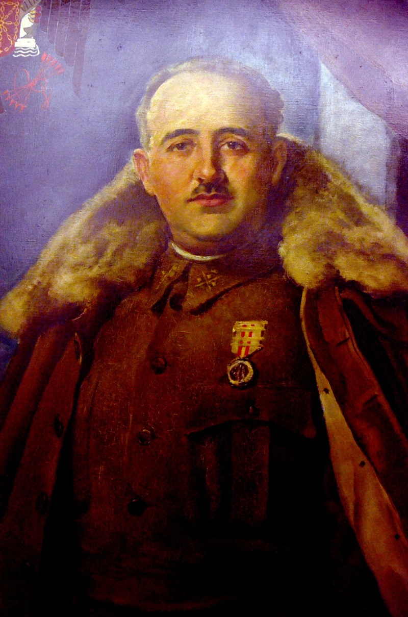 Vista parcial del retrat del dictador que va fer Vila Arrufat. Autor: David B. 