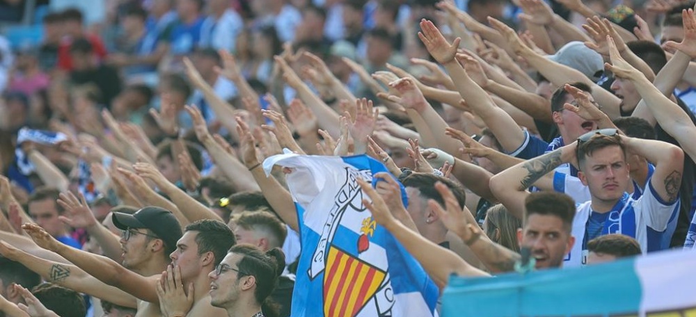 L'afició del Sabadell no ha parat d'animar. Autora: Sendy Dihor
