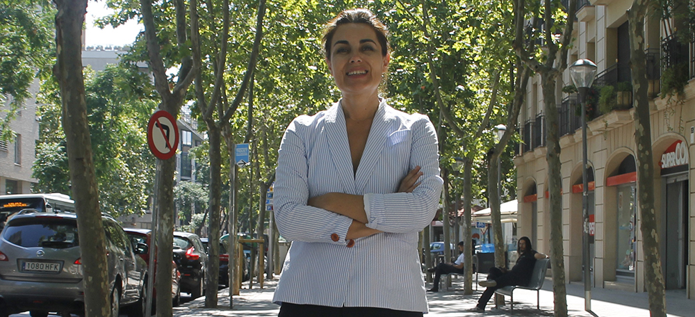 Foto portada: la nova presidenta de Sabadell Comerç Centre, Eva Fernández, el 29 de juny de 2022. Autora: Lucía Marín.