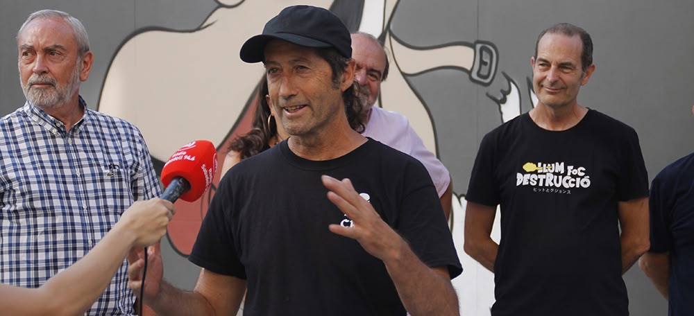 El grafiter Ramon Puig, més conegut com a 'Werens', al juliol de 2022. Autora: Lucía Marín.