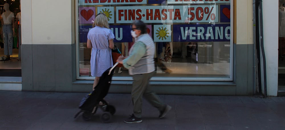 Foto portada: un establiment de la Rambla de Sabadell, aquest divendres. Autora: Lucía Marín.