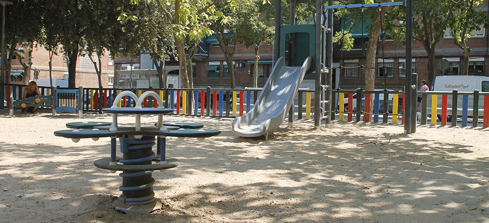 El nou parc infantil de Can Puiggener. Autora: Lucia Marin