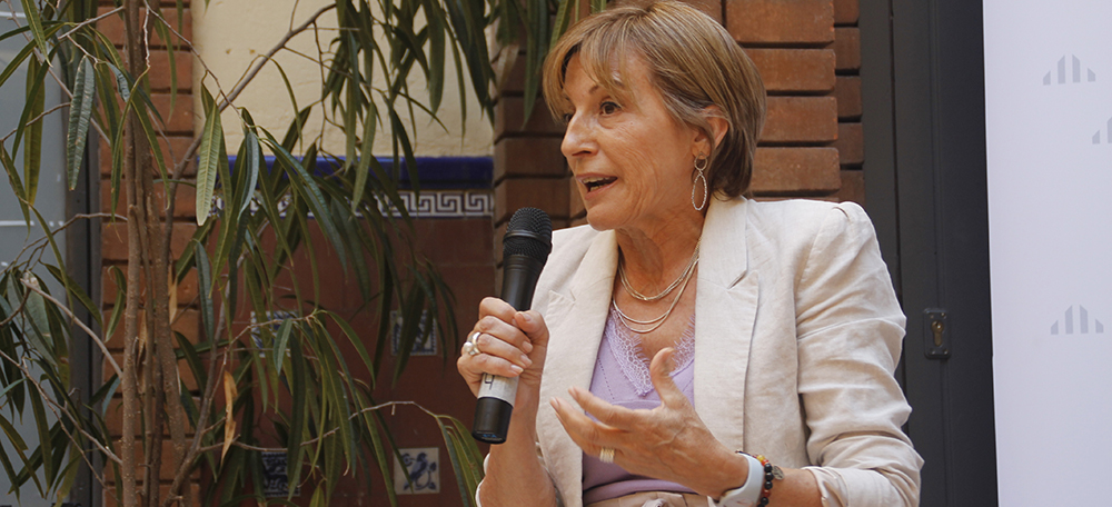 Carme Forcadell, exregidora a l'Ajuntament i expresidenta de Parlament de Catalunya i de l'ANC. Autora: Lucia Marin
