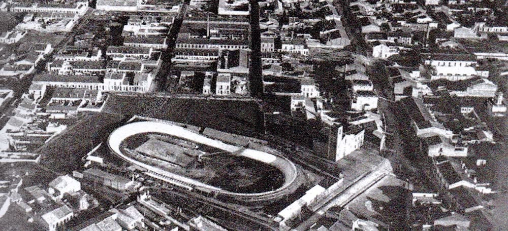 El nou velòdrom de la Creu Alta (1925), on ara està Can Balsach. Ramon Claret/AHS