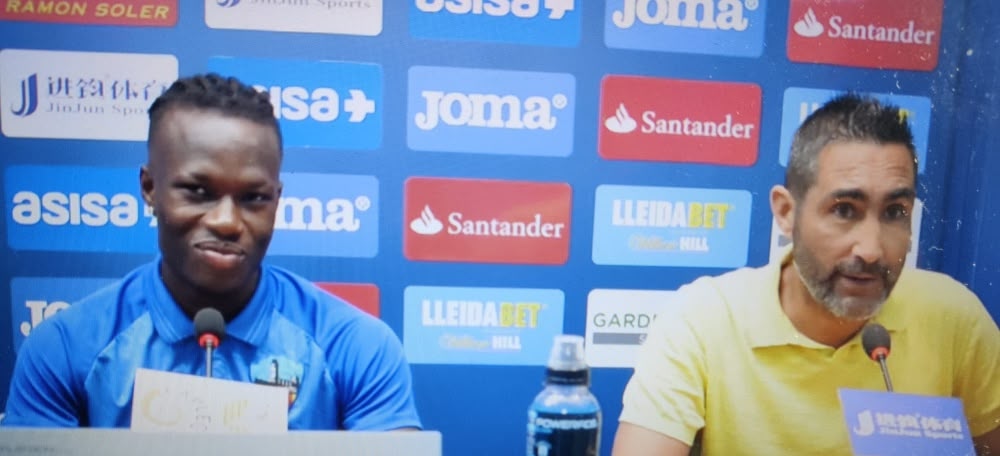 Moha Keita i Gerard Escoda, l'estiu passat al Lleida. Autor: Lleida