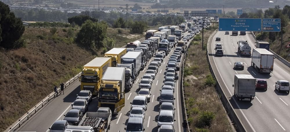 L'AP-7 al seu pas pel Vallès. Autor: cedida.