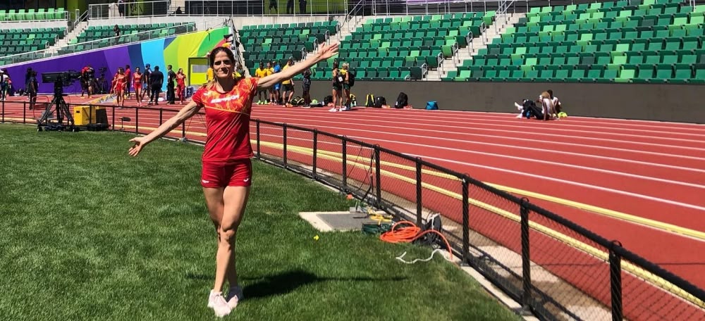 La sabadellenca Laura Bou al Mundial d'Atletisme fet als Estats Units. Autor: RFEA