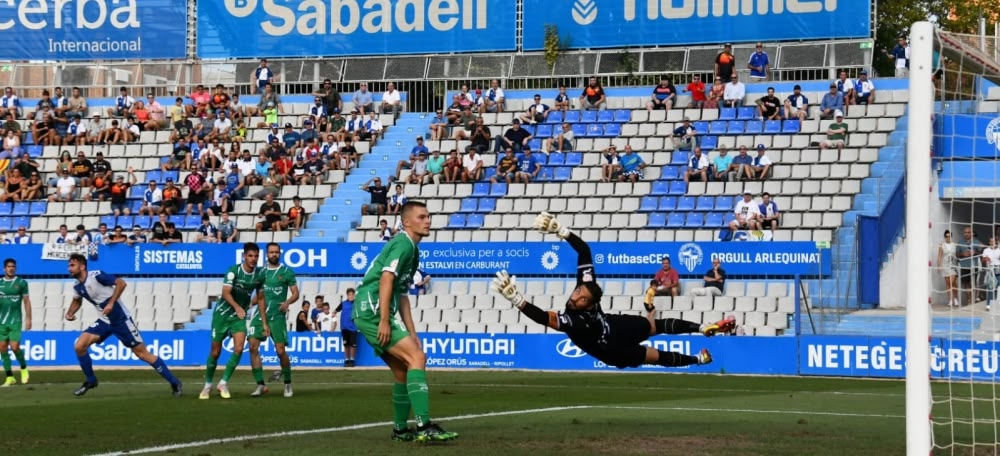 El gol de Sergi Garcia. Autor: Cr