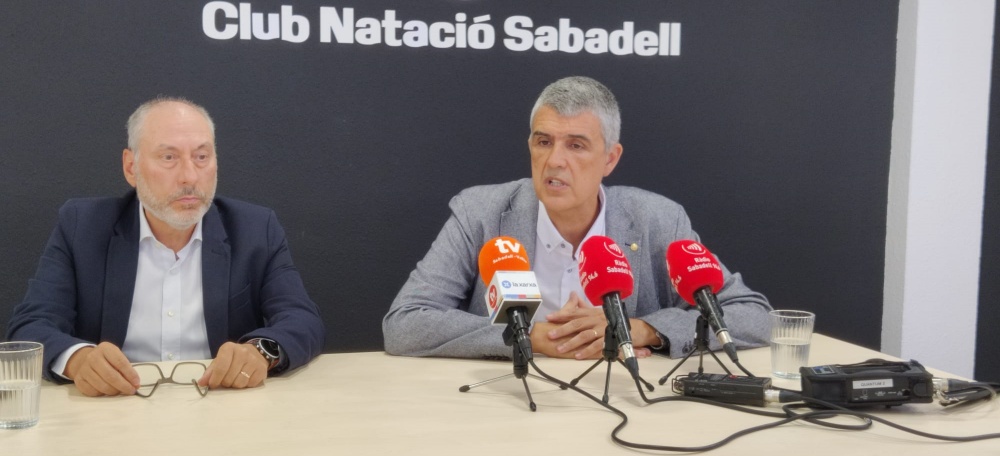 Jordi Guarch i Claudi Martí a la Sala de Juntes del CNS. Autor: j.Sánchez