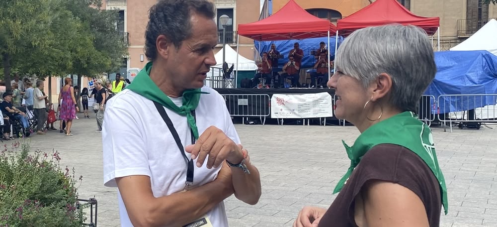 Foto portada: l'alcaldable de Junts per Sabadell, Lluís Matas, i la consellera de Justícia, Lourdes Ciuró. Autora: J. Ramon