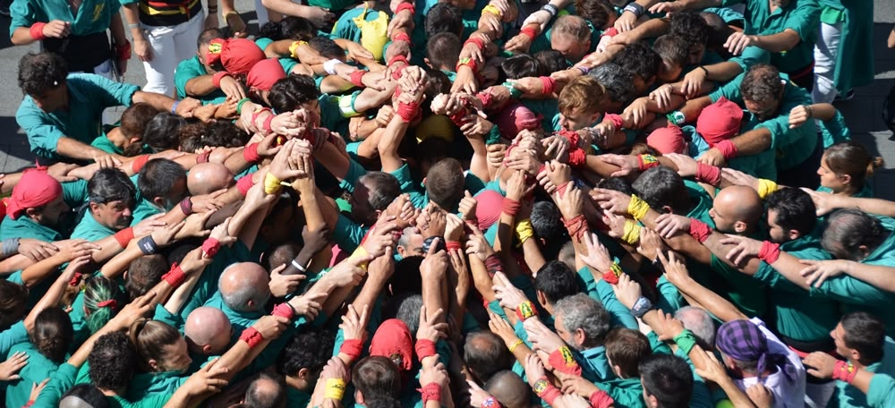 Pinya dels Saballuts, aquesta Diada de Festa Major. Autor: David B.