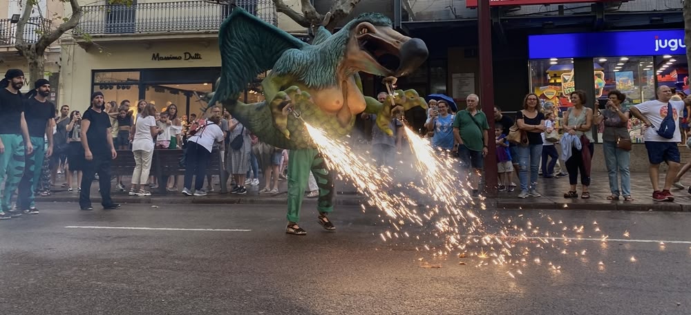 La Víbria de La Creu Alta al Seguici Festiu de Festa Major. Autora: J. Ramon