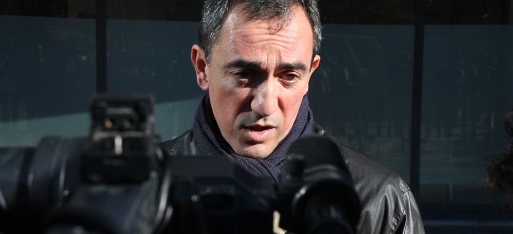Josep Miquel Duran, el 2 de desembre de 2012, després de declarar als jutjats. Autor: ACN.