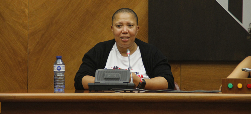 Lucinda Evans, activista sud-africana. Autora: Lucia Marin