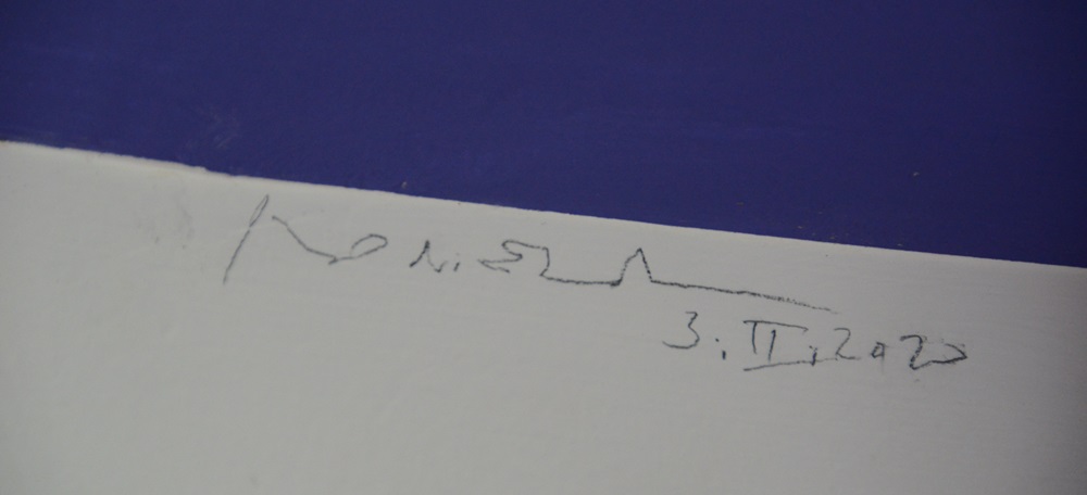 Signatura de la Capella Blava, d'Alfons Borrell. Autor: David B.