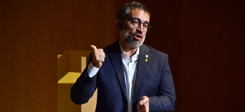 L'alcaldable republicà Gabriel Fernàndez a l'Espai Cultura. Autor: David B.