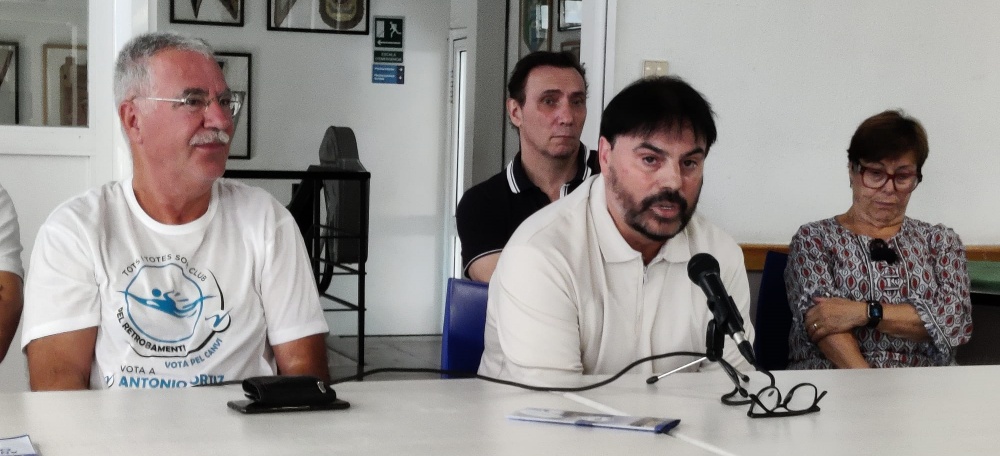 Angel Viñeta, Antonio Ortiz i Chava Gómez. Autor: J.Sánchez