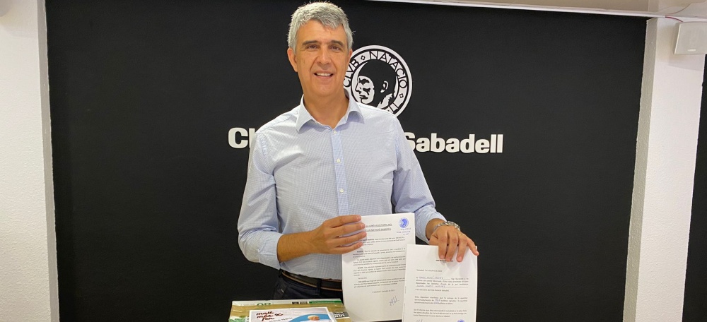 Claudi Martí ha presentat els avals per ser president del CN Sabadell. Autor: Cedida