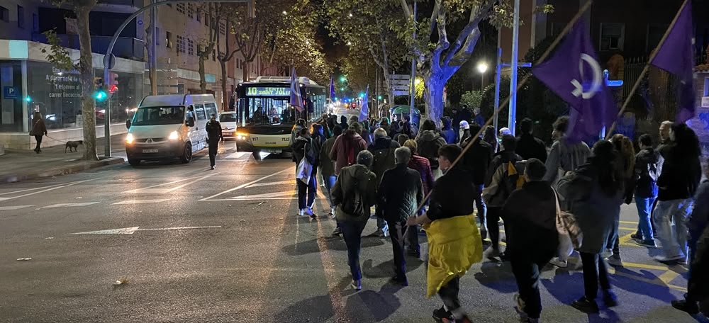 Manifestació 25N, aquest divendres. Autora: J. Ramon