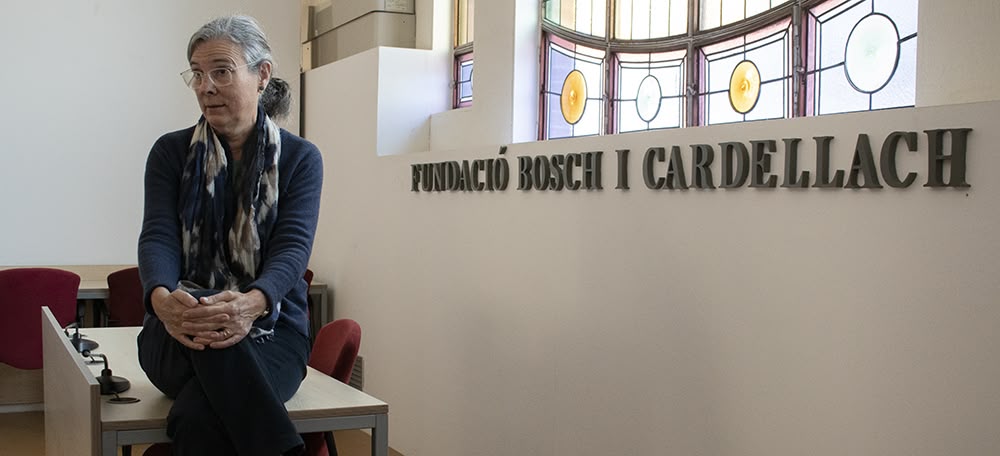 Foto portada: la nova directora de la Fundació Bosch i Cardellach. Autor: Izan Vizuete.