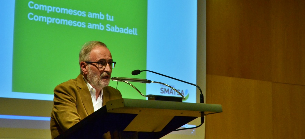 Foto portada: el president de l'Obra Social SMATSA, Ramón Burgués, aquest dimecres. Autor: J.d.A.