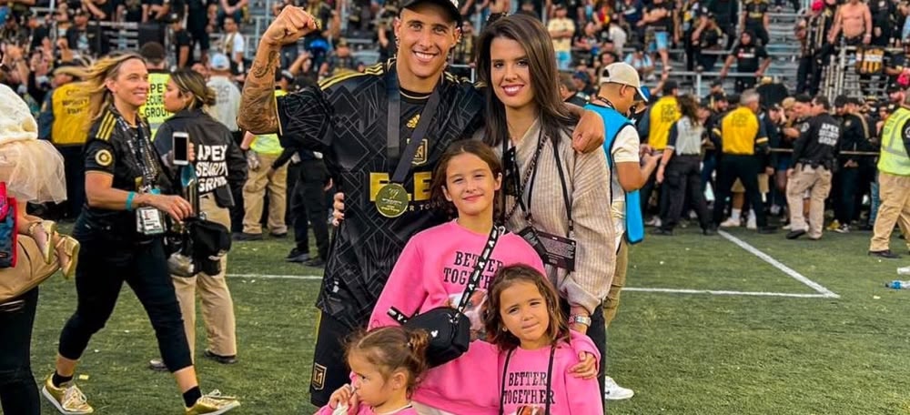 Cristian Tello i familia als USA