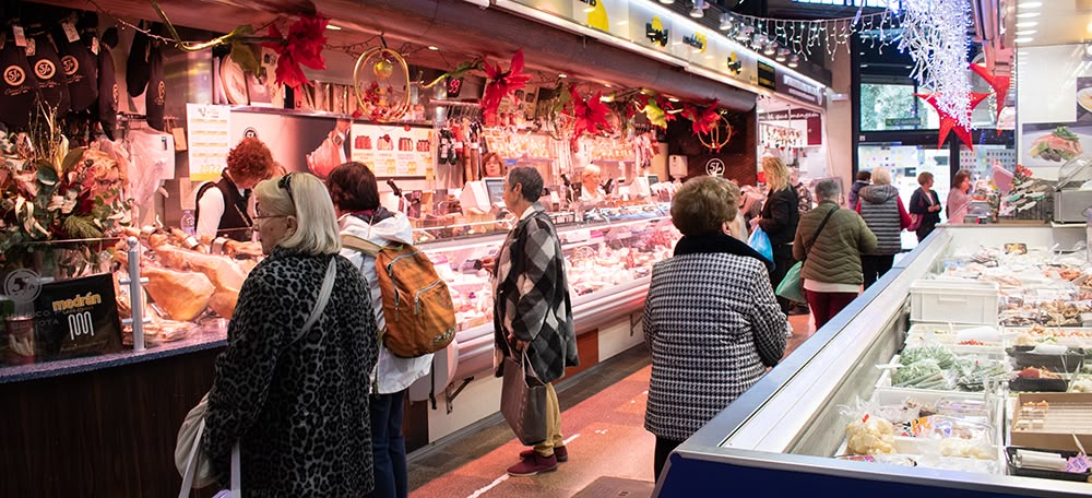 Mercat de La Creu Alta, aquest dilluns. Autor: Izan Vizuete
