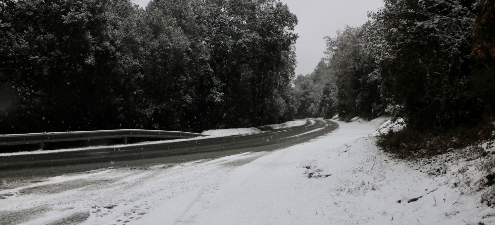La carretera de Matadepera al coll d'Estenalles. Autor: ACN.