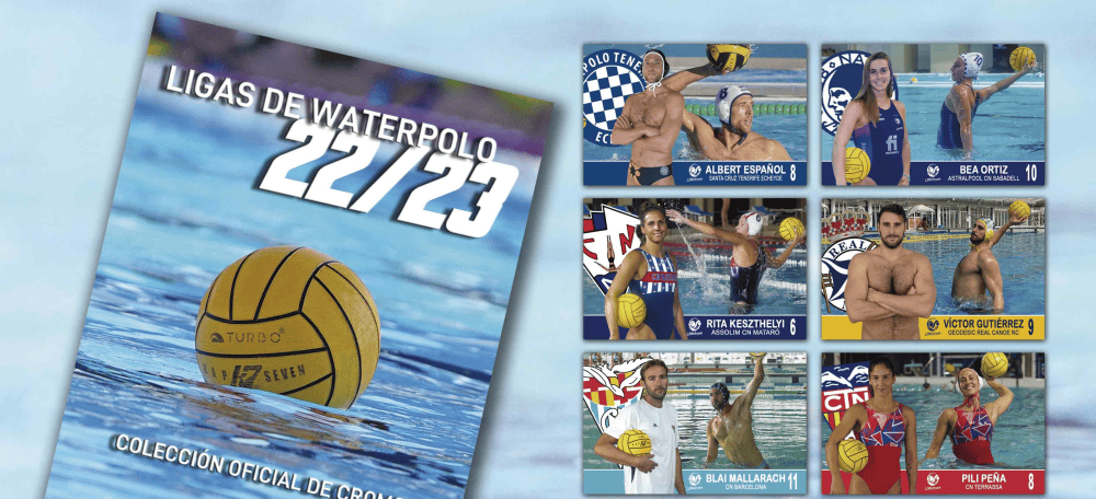 Foto portada: portada de la col·lecció de cromos de waterpolo.