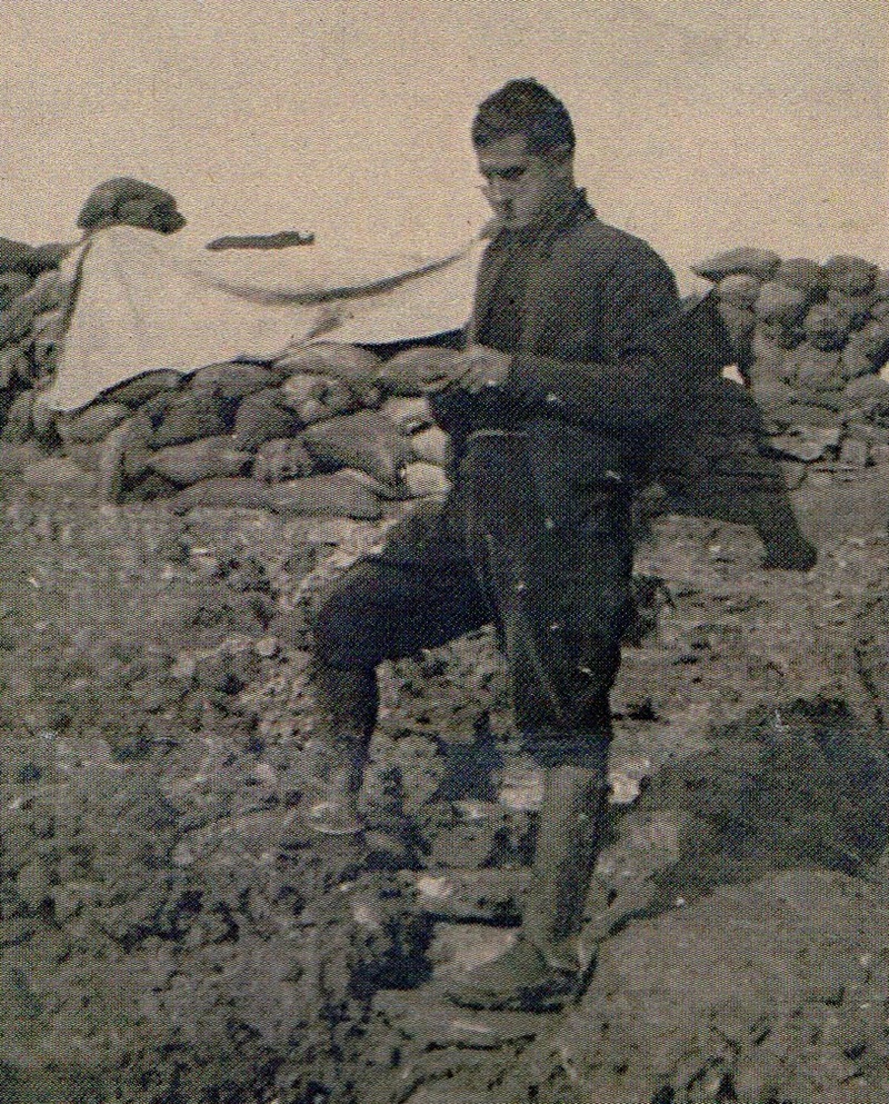 Joan Romeu Renom al front d'Osca, cap a 1937.