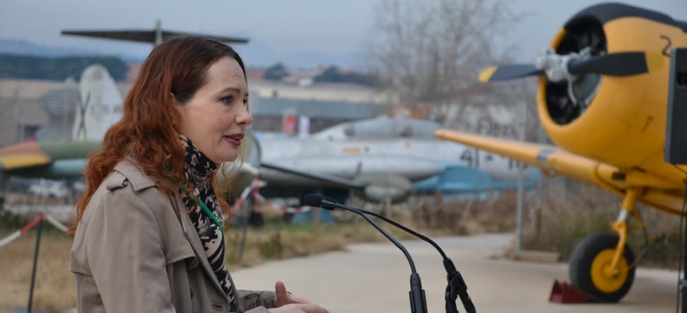 La presidenta de Celestia Aerospace, Gloria García-Cuadrado, aquest dijous. Autor: J.d.A.