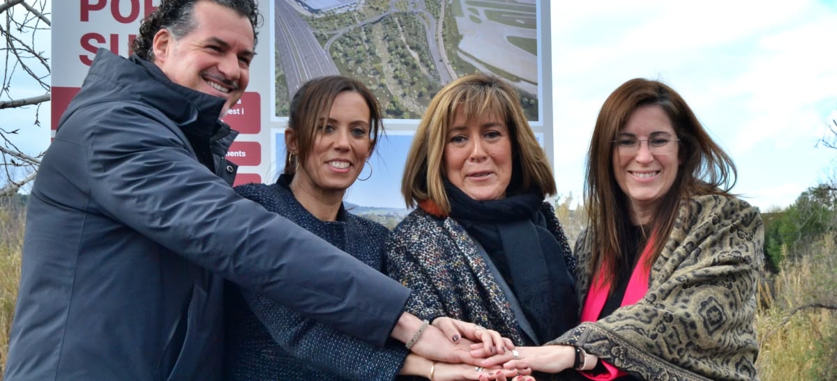 Foto portada: Josep Maria Rovira, Marta Farrés i Núria Marín, aquest dimecres. Autor: J.d.A.