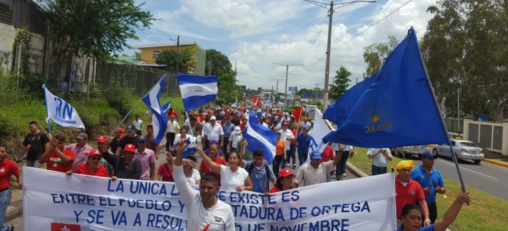 Foto portada: protesta a Nicaragua. Font: Google images, cedida.