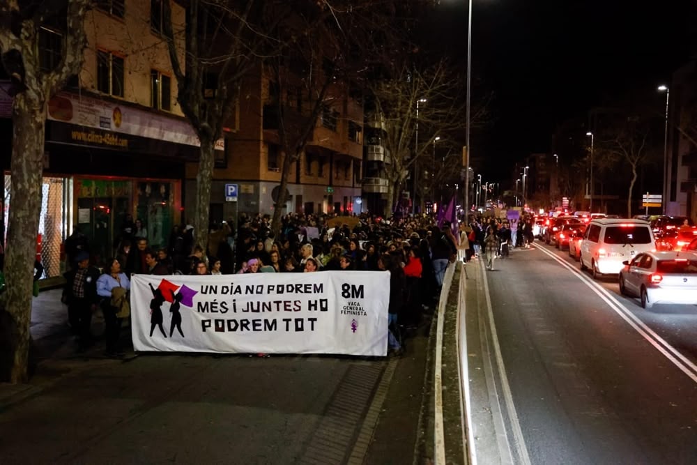 Imatges de la manifestació del 8-M del 2023. Autor: David Jiménez.