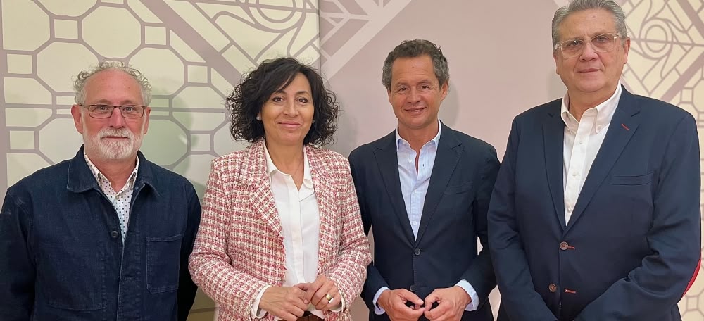 Foto portada: Albert Craus, Marta González, Lluis Matas i Eduard Verdaguer en la presentació del congrès. Autor: Sara Cordero.