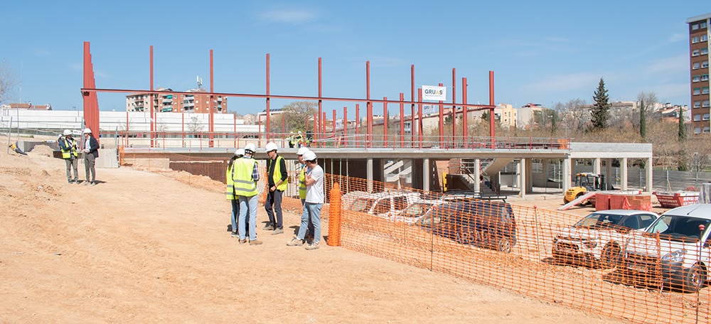 Foto portada: el futur pavelló, aquest dijous. Autor: Izan Vizuete.